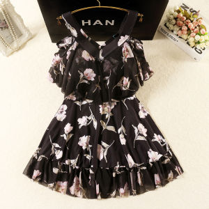 Summer Womens One-Piece Swimsuit Skirt Style Hot Spring Large Size Swimwear Belly Coveringslimmingstudentins Nylon Spandex