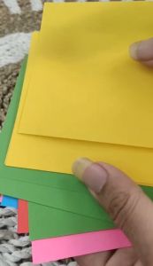 1 PACK 25 Sheets Kertas Lipat Origami Warna 2 sisi Kertas Lipat Origami Double Warna