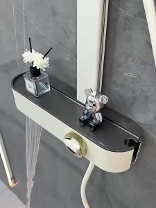 DXD | Simple Bathroom Pressure Boosting Showerhead Set Piano Key Style