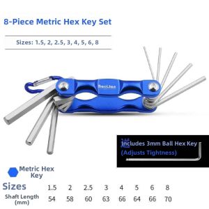 Jiaxun | Folding Metric and Imperial Hex Key Wrench Set