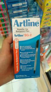 Bolpen Artline SG-2 0.7 Hitam/Bolpen Hitam/Needle TIP Ballpoint Pen