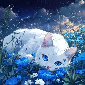 BILIBILI | Oil Painting By Numbers Cat Pattern DIY Number Drawing Canvas Pictures By Numbers Home Decor Large Size