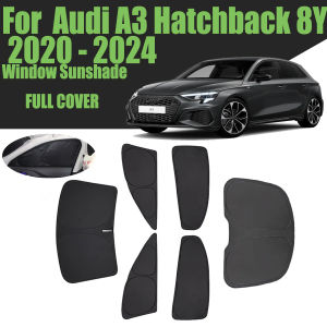 Custom Car Window Sunshade For Audi A3 Hatchback 8Y 2020 - 2024 Full Cover Privacy Blind Curtain Front Windshield 2021 2022 2023