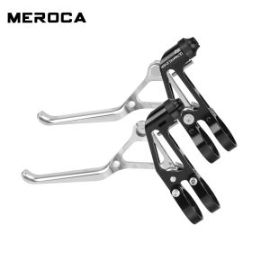 Meroca | MEROCA V Brake Lever Ultralight 68g Double Brake Lever CNC Bicycle Brake Handle Purple Lever for Brompton Bmx Bike Accessories