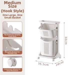 Multi-functional Dirty Clothes Basket With Wheels