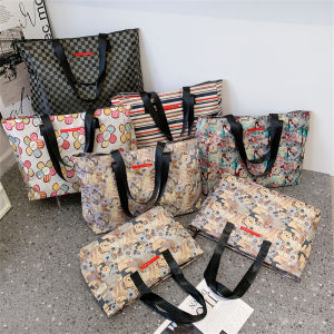 Large Capacity Travel Bag Womens Short-Distance Travel Waterproof Luggage Bag Portable Fitness Bag Shoulder Mummy Storage Maternity Package