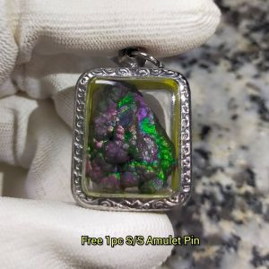 Colorful Leklai Pendant 彩色力泥吊坠 Leklai Amulet 马来西亚力泥 100% Natural Leklai Malaysia
