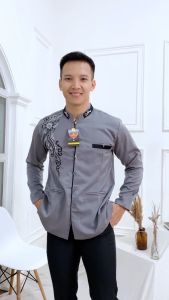 SKN Jasko Motif RESPATI Baju Atasan Muslim Pria Koko Semi Jas M L XL XXL Modern Seragam Hadroh Majelis Sholawatan Lebaran Jaskoko Dewasa Premium