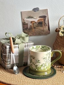 Elegant American Retro Jasmine Ceramic Mug