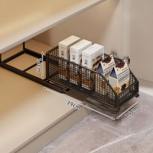 QINQI | Space-saving Pull-out Drawer Basket Narrow Cabinet Spice Organizer