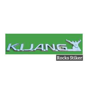Emblem KEPALA KIJANG KAPSUL tanduk logo mobil kijang kapsul LGX warna CHROME lengkap dengan perekat Car aksesori