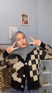 Diva Cardigan Rajut Wanita Oversize Jumbo / Atasan Wanita Lengan Panjang Korean style / Cardigan Rajut Jumbo Kancing / Knit Cardy Wanita Oversize