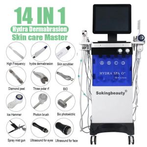 14 In 1Hydro Microdermabrasion Oxygen Jet Aqua Facials Skin Care Cleaning Hydra Dermabrasion Facial Machine