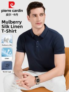 Pierre Cardin | Cool Light Thin Linen Silk Mens Polo Shirt
