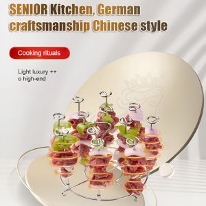 Detachable Grill Accessories Air Fryer BBQ Rotisserie Vertical Kitchen Essential Grills