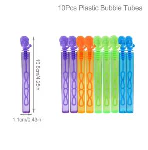 10pcs Bubble Soap Bottles Mermaid Stickers Tube Bubble Wand Mermaid Party Gifts for Guests Mermaid Birthday Party Decorations