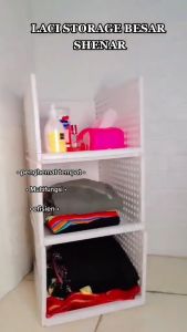 STORAGE BOX LIPAT Rak Laci Storage Penyimpanan Barang Rak Baju Tempat Baju Rak Kamar Mandi K0229