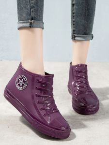 Giày Đi Mưa Mùa Xuân Hè Thu Đông Cho Nữ Đế Mềm Chống Thấm Nước Phong Cách Nhật Bản Giày Đi Làm Giày Rửa Xe