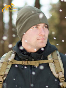 Helikon Fleece Hat Winter Warm Windproof Breathable Waterproof Soft Comfortable Unlined Cap Polyester Fabric All Seasons Sport Outdoor