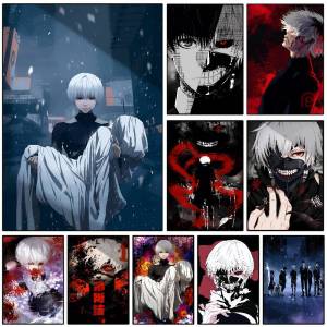 Bandai | Classic Anime T Tokyo G Ghoul Magazines Poster Decorative Wall Art Stickers Mural Photo Print for Home Living Room Hallway Decor