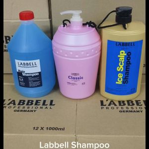 LABBEL Gallon Shampoo Blue 3000ml Mint Cool Hotel Salon Airbnb
