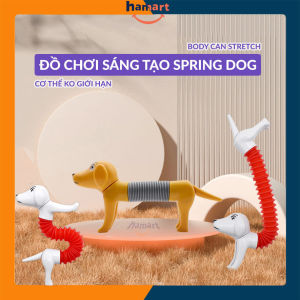 Đồ Chơi Sáng Tạo DIY Chó Lò Xo Spring Dog Thân Dẻo Kéo Dài Tạo Hình Thư Giãn Giảm Stress