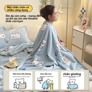 Gaorui | Thick Warm Single Person Flannel Blanket