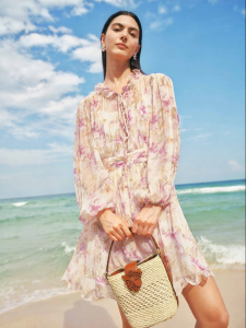 Koradior | Floral French Style Fitted Dress Skirt