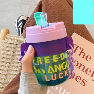 Stylish Straw Cup with Rope PC