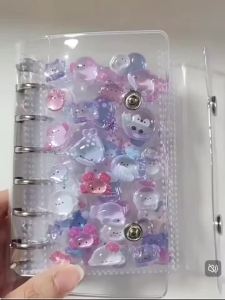 Sổ Bìa Còng Đôi A7 Nhiều Màu Sắc Bộ Sticker Dễ Thương Phong Cách Macaron Trang Giấy Trong Suốt PP Có Thể Thay Thế Dùng Để Lưu Trữ Vật Liệu Nhật Ký Lưu Trữ Ảnh Kpop.