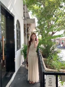 Petite Friendly Summer Intellectual Tencel Linen Tank Dress Set