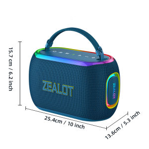 Zealot | Loa Siêu Trầm Bluetooth ZEALOT-S182 60W Với Pin 8000mAh Bền Bỉ Chống Nước Đèn RGB Âm Thanh Di Động Gia Đình Thích Hợp Cho Bãi Biển