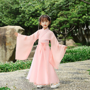 ผู้ใหญ่ ผู้หญิง ชุดฮั่นฝู สไตล์จีนแบบดั้งเดิมเครื่องแต่งกายโบราณ Super Fairy บรรยากาศ นักเรียน Daily Drifting รุ่นใหม่