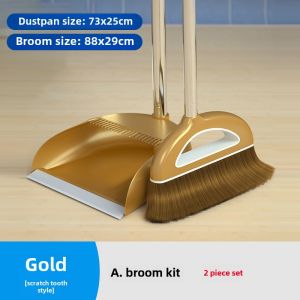 Broom Dustpan Suit Combination Non-Viscous Sweeping Gadget Broom Garbage Shovel For Home Dustpan Broom Wiper Blade