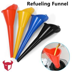Car Long Stem Anti-Splash Funnel Car Motorcycle Gasoline Engine Oil Refuelling Funnels Plastic Funnel