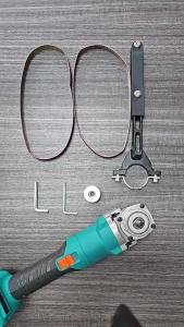 New 1 Set Angle Grinder Modified Sand Belt Grinder Sand Belt Machine Sander Converter For Angle Grinder Polishing Tools