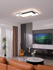 GEJIESE ไฟเพดาน กันแมลงโคมไฟเพดาน โคมไฟเพดานสร้างสรรค์ที่ทันสมัยไฟห้องนอนLedปรับได้3สี เสียบได้ ติดตั้งง่าย แบบบางเฉียบ ใช้ในห้องครัว ห้องน้ำ ทางเดิน โคมไฟระเบ