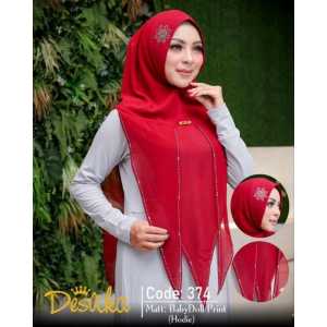 Hijab instan Khimar ceruty baby doll by Desvika