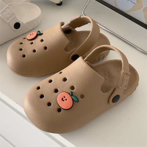 รองเท้าแตะ EVA กันลื่น สไตล์เกาหลี สำหรับผู้หญิง ฤดูร้อน รองเท้าแตะชายหาด กันกลิ่น ลายดอกไม้ หัวรองเท้าปิด สำหรับคู่รักและครอบครัว