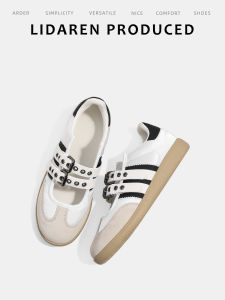 Lidaren Retro Ballet Deqin Shoes Womens Summer 2024 Breathable Casual Mary Jane Single Shoes Hollow out Comfortable Leisure