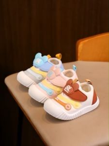 รองเท้าผ้าใบแฟชั่นสำหรับเด็ก รองเท้าเด็กหัดเดิน กันลื่น รุ่นใหม่ 2024 ดีไซน์สุดเก๋ เปิด-ปิด ตีนตุ๊กแก สะดวกสุดๆ A39