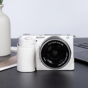 เคสซิ่งป้องกันสำหรับกล้อง Sony A7c2 A7M4 A6400 A6700 ZVE10 พร้อมฐาน กระเป๋าใส่กล้องดีไซน์เรียบง่ายแบบใช้งานได้หลายวิธี