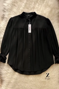 Baju Atasan Wanita Kemeja Alyssa Blouse Lengan Panjang Casual Formal