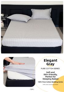 AITONGNUAN | 100% Cotton Bed Skirt 90x200cm