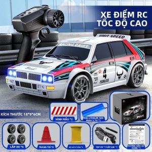 Xe Điều Khiển Từ Xa JJRC 2025 4WD Tỷ Lệ 1:24 Có Đèn LED Khả Năng Drift Hai Tốc Độ Tốc Độ Tối Đa 20km/h Pin Sạc Chất Liệu Kim Loại ABS Đồ Chơi Trẻ Em SG204PRO