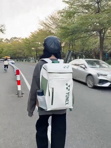 Yonex Badminton Bag Student Backpack Large Capacity Beg Badminton Strap Independent Shoes Slot Backpack Bagpack