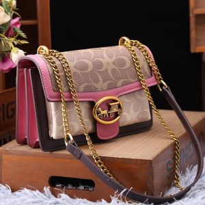 Light luxury womens bag 2025 new high-end color contrast single shoulder underarm bag designer fashionable crossbody small squa