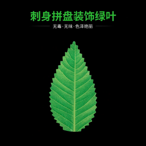 200PCS Sushi Decorative Leaves Reusable Sashimi Decor Tools Healthy Food Mat For Japanese Restaurant