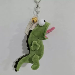 Realistic Small Lizard Funny Dolls Soft Fashion Accessories Green Lizard Keychain Pendant Cute Cartoon Toys