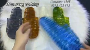 Dép Nhựa Nguyên Sinh Trong Suốt .Dép Đi Trong NhàVăn Phòng Siêu Bên Êm Chân Không Ngấm Nước Nhiều Màu mã KA99 Dép Nhiều Kích Thước 36-41 - Lazada